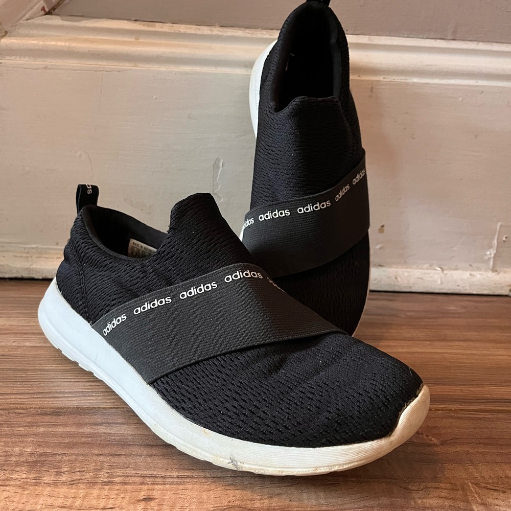 adidas  Slip-On Athletic Shoes in Black